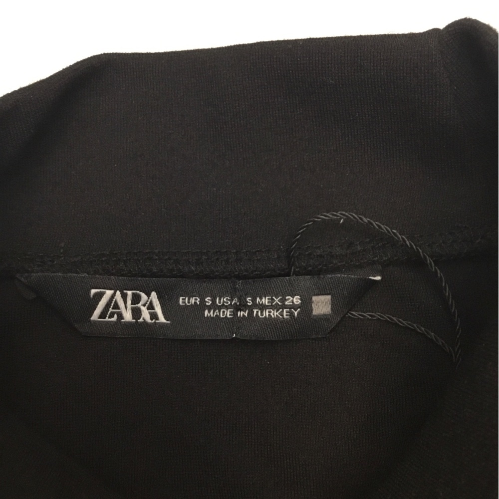 Zara Elegant Black Long Sleeve Dress - Picture 10 of 14